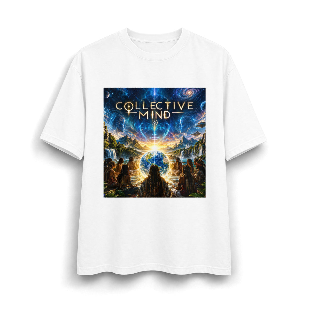 Collective Mind Cosmic Spiritual Graphic T-Shirt