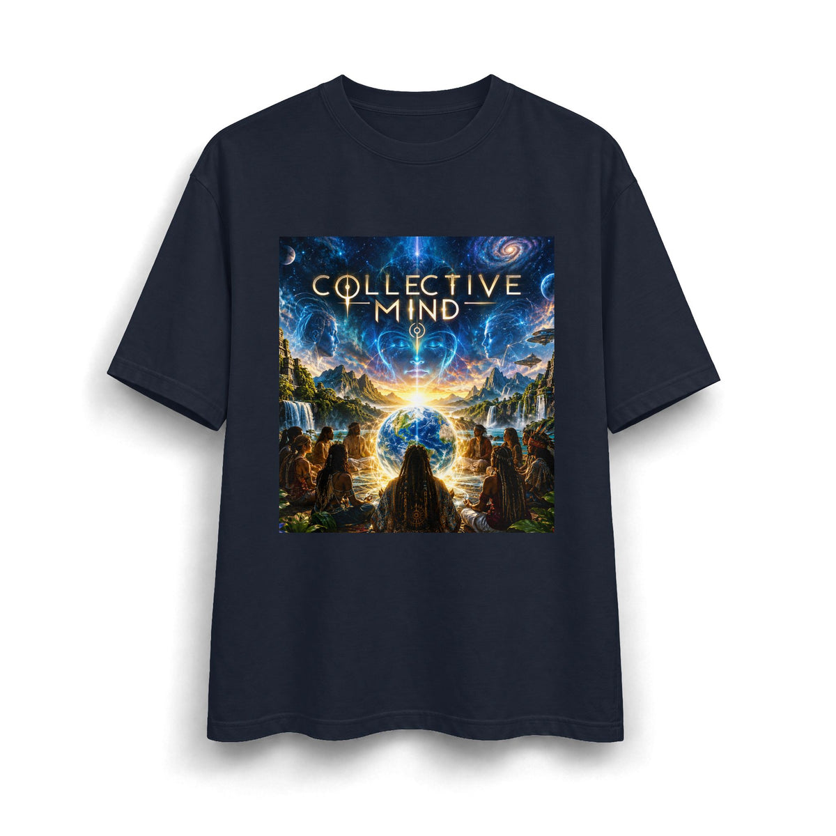 Collective Mind Cosmic Spiritual Graphic T-Shirt