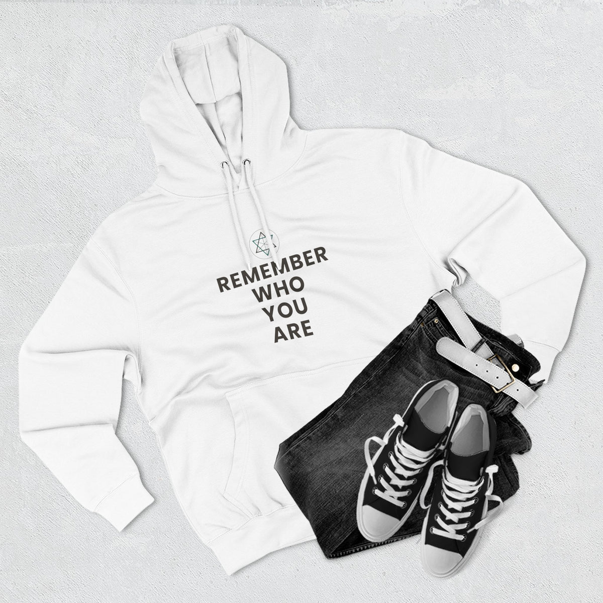 Remember Who You Are Inspirational Fleece Hoodie