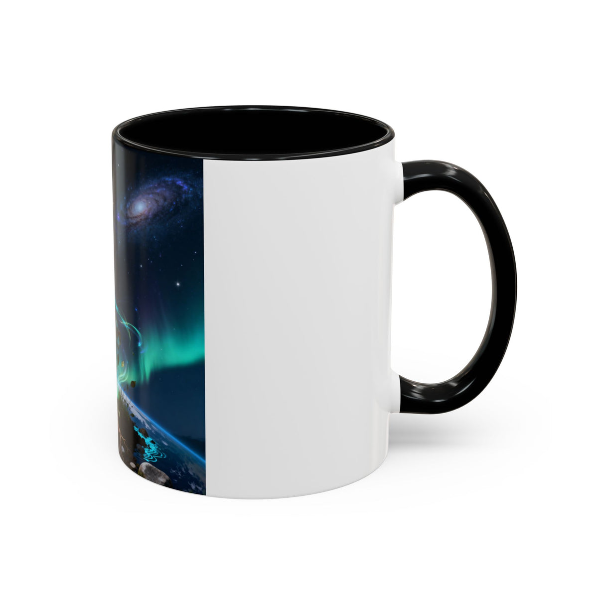 Cosmic Aurora Warrior Accent Coffee Mug
