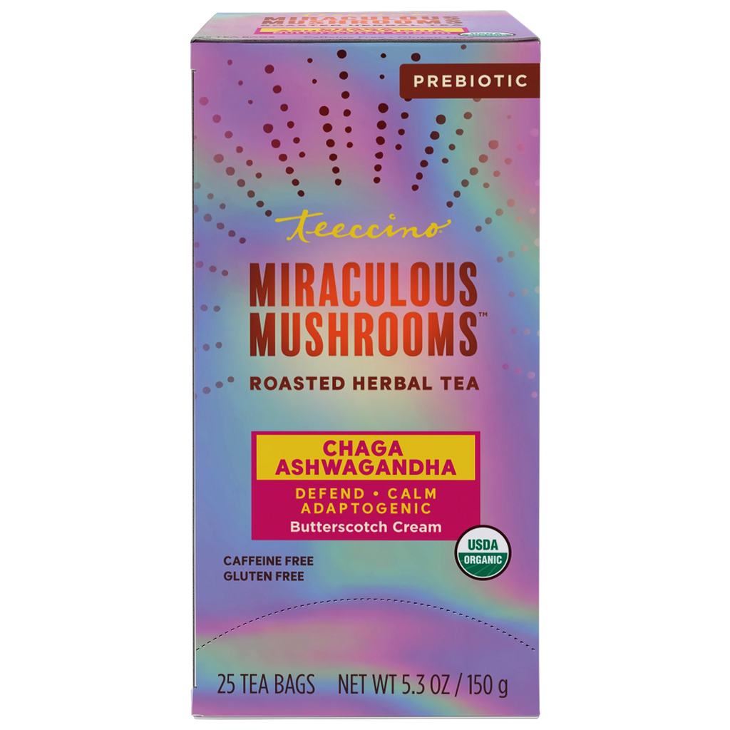 Chaga Ashwagandha Butterscotch Cream Mushroom Herbal Tea