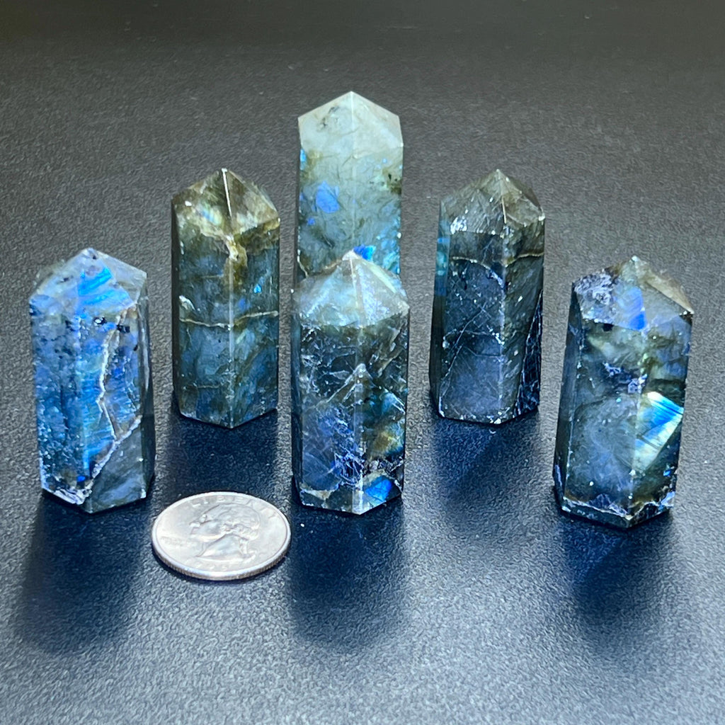 Labradorite Crystal Point Tower Obelisk Carving Wholesale