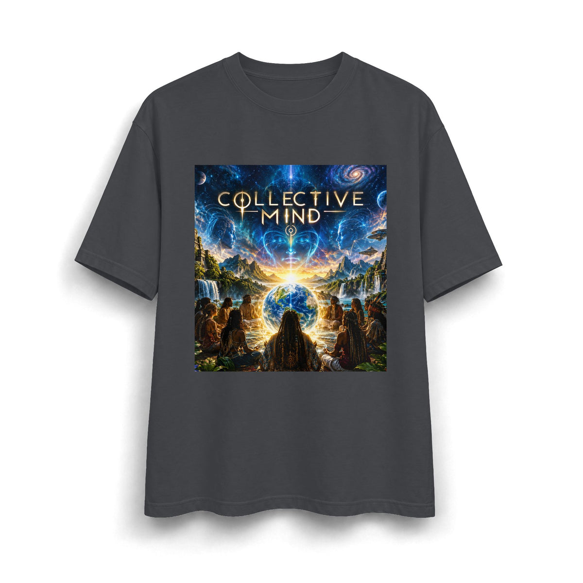 Collective Mind Cosmic Spiritual Graphic T-Shirt