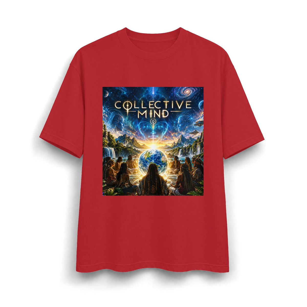 Collective Mind Cosmic Spiritual Graphic T-Shirt