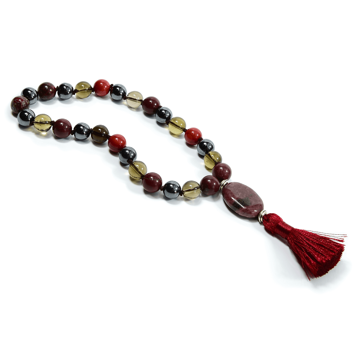 Root Chakra Meditation Mala | Red Jasper & Hematite